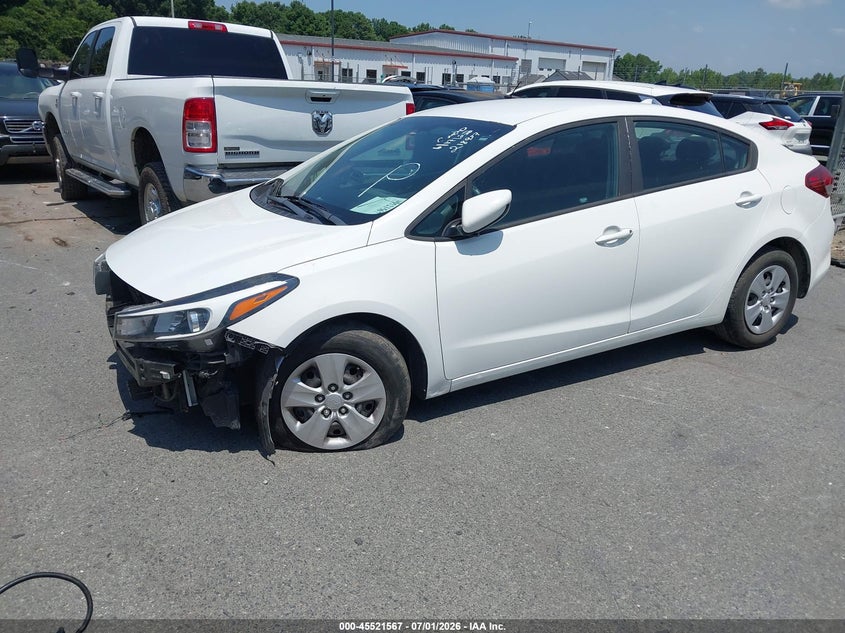 2018 Kia Forte VIN 3KPFK4A72JE218957 IAAI salvage auction — FRONT END, Salvage (North Carolina), sold $900 on 2026-07-23 (photo 2)
