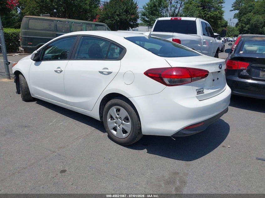 2018 Kia Forte VIN 3KPFK4A72JE218957 IAAI salvage auction — FRONT END, Salvage (North Carolina), sold $900 on 2026-07-23 (photo 3)