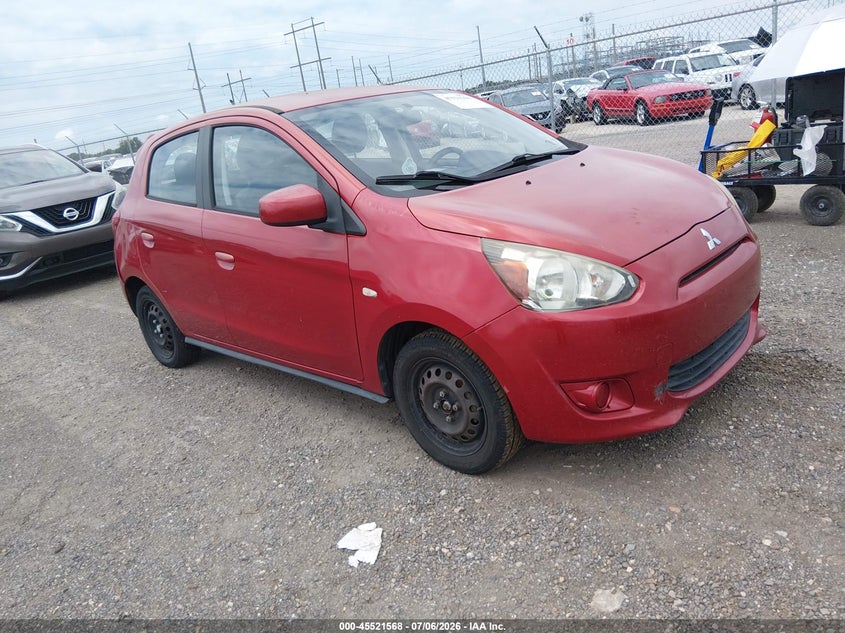 2015 Mitsubishi Mirage VIN ML32A3HJ1FH043957 IAAI salvage auction — NORMAL WEAR, Clear (Louisiana), sold $125 on 2026-07-22 (photo 1)