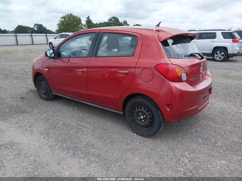2015 Mitsubishi Mirage VIN ML32A3HJ1FH043957 IAAI salvage auction — NORMAL WEAR, Clear (Louisiana), sold $125 on 2026-07-22 (photo 3)