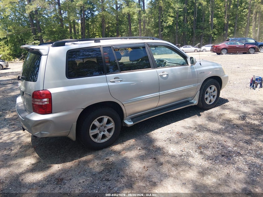2001 Toyota Highlander VIN JTEHF21A610033974 IAAI salvage auction — NORMAL WEAR, Clear (Virginia), sold $750 on 2026-07-14 (photo 4)