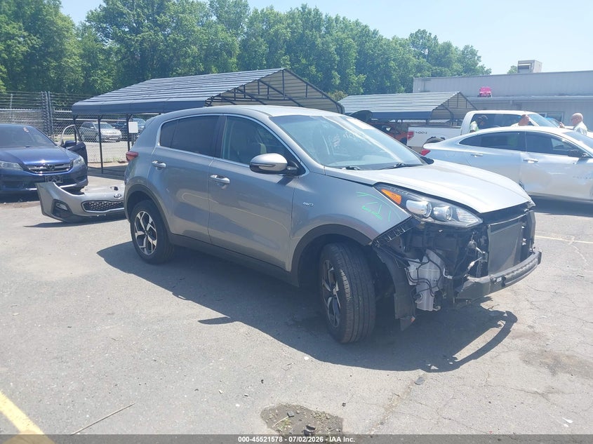 2020 Kia Sportage VIN KNDPMCAC1L7642042 IAAI salvage auction — FRONT END, Salvage (Connecticut), sold $4,800 on 2026-07-16 (photo 1)
