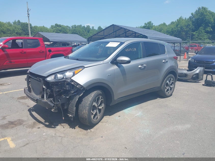 2020 Kia Sportage VIN KNDPMCAC1L7642042 IAAI salvage auction — FRONT END, Salvage (Connecticut), sold $4,800 on 2026-07-16 (photo 2)