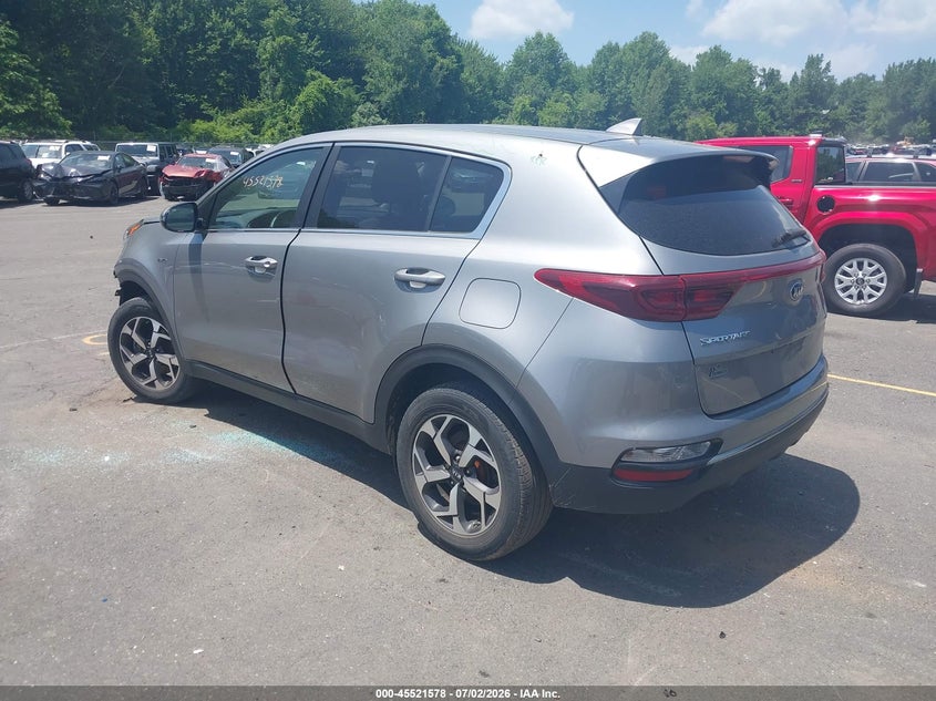 2020 Kia Sportage VIN KNDPMCAC1L7642042 IAAI salvage auction — FRONT END, Salvage (Connecticut), sold $4,800 on 2026-07-16 (photo 3)