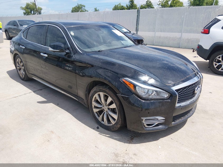 2016 Infiniti Q70 VIN JN1BY1PP0GM630536 IAAI salvage auction — REPOSSESSION, Original (Texas), sold $1,500 on 2026-08-01 (photo 1)