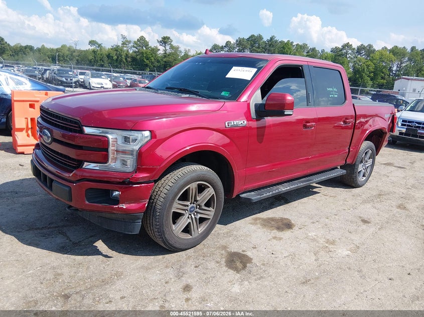 2018 Ford F-150 VIN 1FTEW1EG1JKC29647 IAAI salvage auction — LEFT FRONT, Salvage Title, sold $10,900 on 2026-08-01 (photo 2)