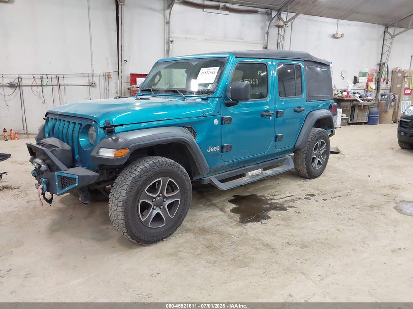2020 Jeep Wrangler / VIN 1C4HJXDN4LW134509 IAAI salvage auction — FRONT END, Wait Title, sold $6,050 on 2026-09-10 (photo 2)