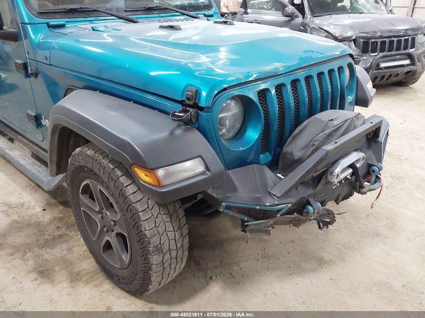 2020 Jeep Wrangler / VIN 1C4HJXDN4LW134509 IAAI salvage auction — FRONT END, Wait Title, sold $6,050 on 2026-09-10 (photo 6)