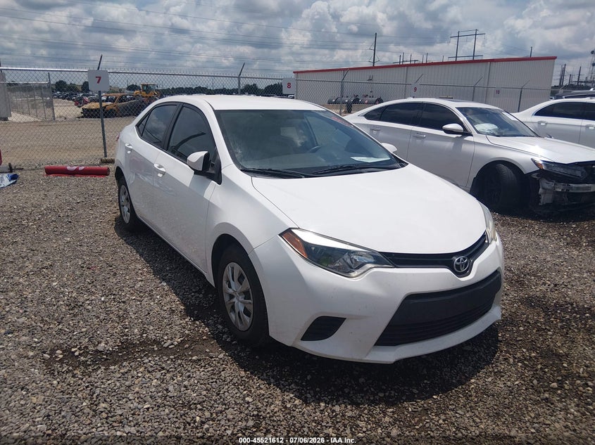 2016 Toyota Corolla VIN 5YFBURHE3GP512630 IAAI salvage auction — ENGINE DAMAGE, Salvage (Louisiana), sold $2,000 on 2026-08-01 (photo 1)