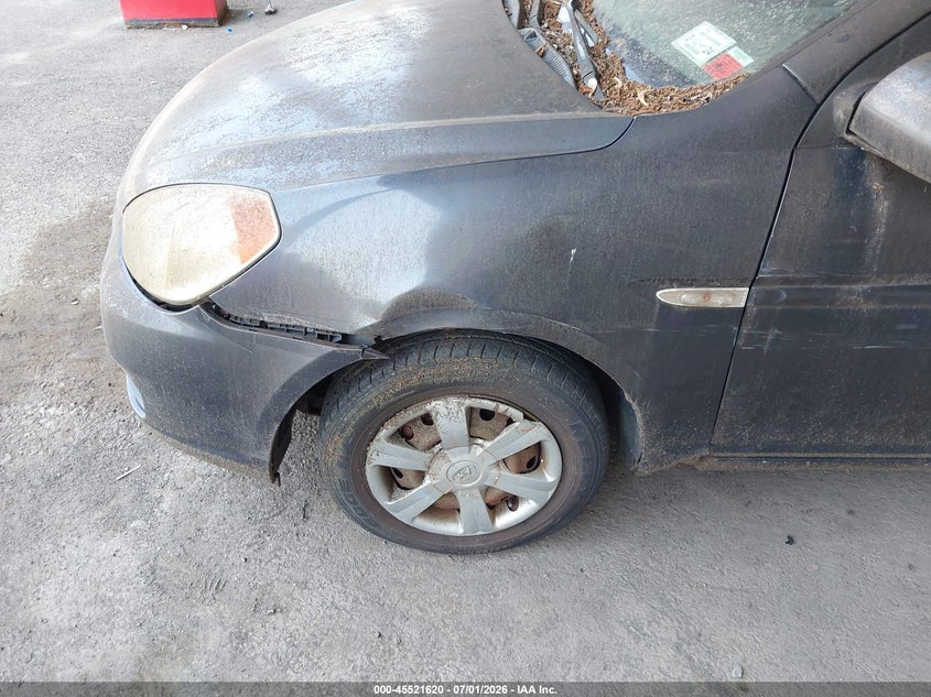2007 Hyundai Accent VIN KMHCN46C87U156101 IAAI salvage auction — NORMAL WEAR, Clear (New York), sold $400 on 2026-07-09 (photo 6)