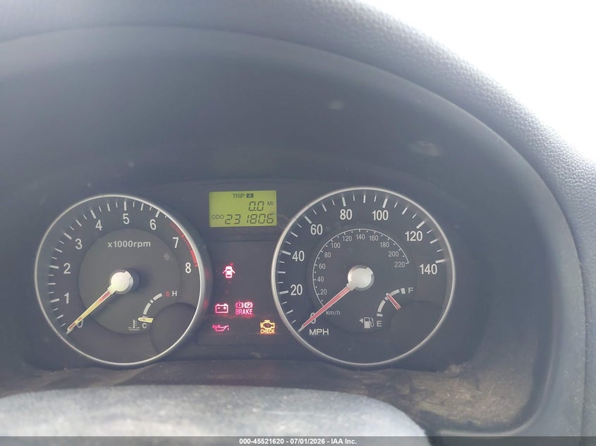 2007 Hyundai Accent VIN KMHCN46C87U156101 IAAI salvage auction — NORMAL WEAR, Clear (New York), sold $400 on 2026-07-09 (photo 7)