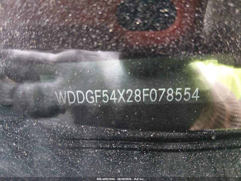 2008 Mercedes-benz C-klasse VIN WDDGF54X28F078554 IAAI salvage auction — FRONT END, Salvage (Alabama), sold $325 on 2026-08-17 (photo 9)