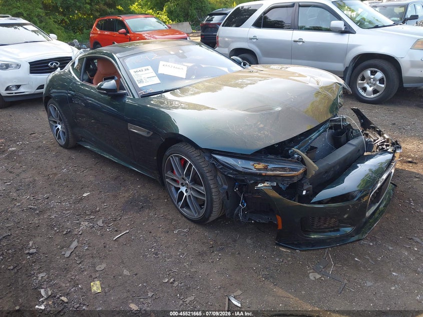 2024 Jaguar F-type VIN SAJDF1EEXRCK86673 IAAI salvage auction — FRONT END, Mv-907A (New York), sold $6,600 on 2026-07-21 (photo 1)