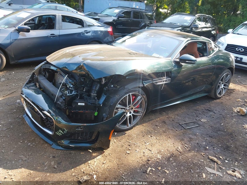 2024 Jaguar F-type VIN SAJDF1EEXRCK86673 IAAI salvage auction — FRONT END, Mv-907A (New York), sold $6,600 on 2026-07-21 (photo 2)