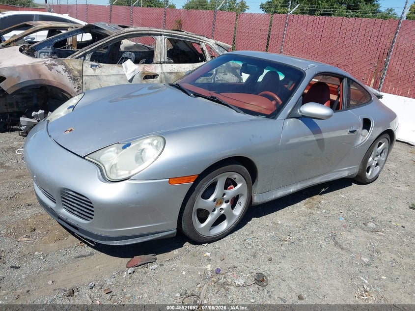 2002 Porsche 911 VIN WP0AB299X2S687006 IAAI salvage auction — Burn Engine, Salvage (California), sold $26,300 on 2026-07-16 (photo 2)