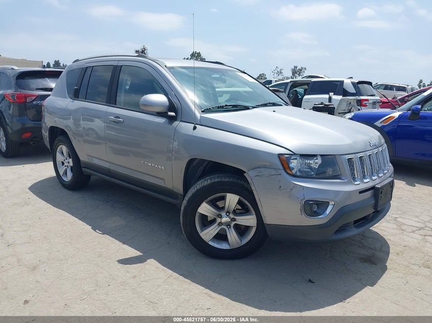 2015 Jeep Compass VIN 1C4NJCEA5FD164867 IAAI salvage auction — RIGHT FRONT, Wait Title, sold $1,200 on 2026-08-03 (photo 1)
