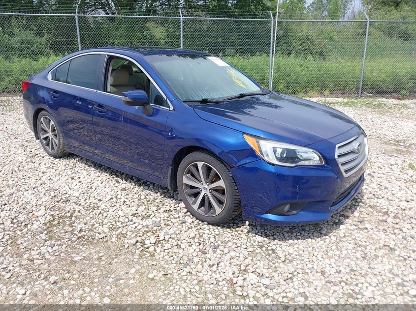 2017 Subaru LEGACY VIN 4S3BNAK69H3010117 IAAI salvage auction — INTERIOR BURN, Clear (Wisconsin), sold $1,150 on 2026-07-23 (photo 1)