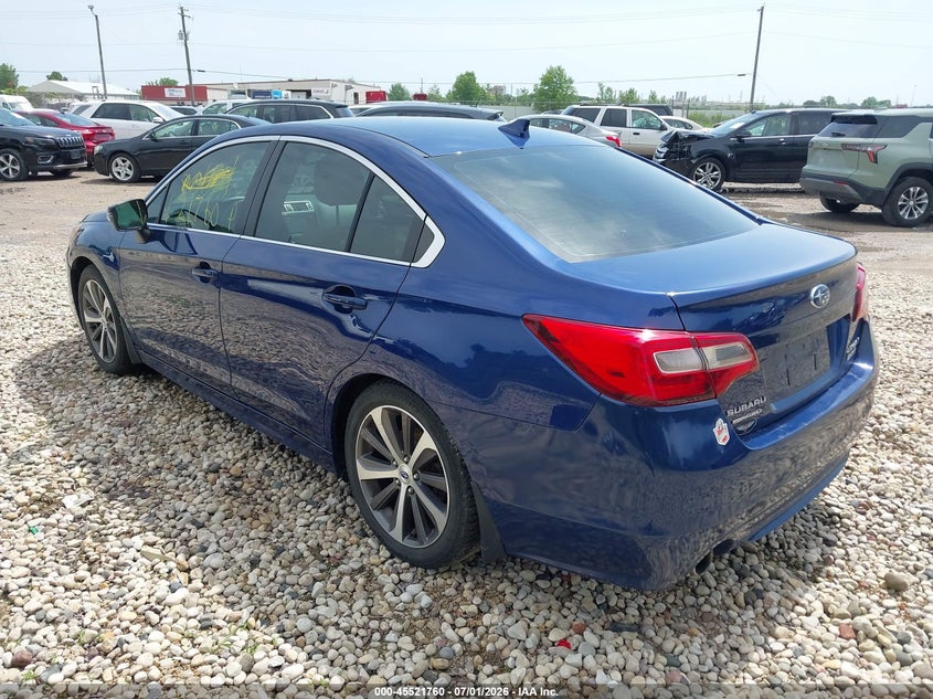 2017 Subaru LEGACY VIN 4S3BNAK69H3010117 IAAI salvage auction — INTERIOR BURN, Clear (Wisconsin), sold $1,150 on 2026-07-23 (photo 3)