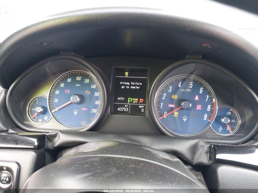 2014 Maserati Granturismo VIN ZAM45VMA3E0093408 IAAI salvage auction — LEFT SIDE, Salvage (Idaho), sold $14,350 on 2026-08-01 (photo 7)