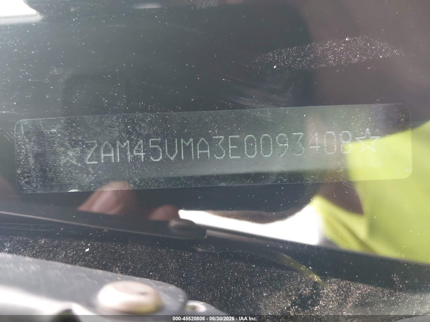 2014 Maserati Granturismo VIN ZAM45VMA3E0093408 IAAI salvage auction — LEFT SIDE, Salvage (Idaho), sold $14,350 on 2026-08-01 (photo 9)