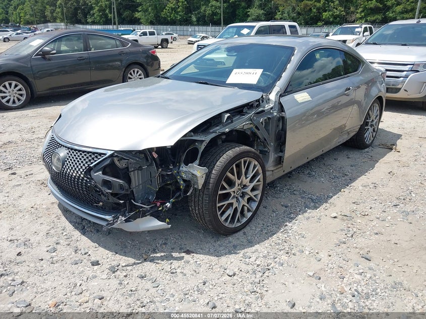 2019 Lexus Rc VIN JTHHZ5BCXK5020032 IAAI salvage auction — FRONT END, Salvage Title, sold $7,850 on 2026-08-13 (photo 2)