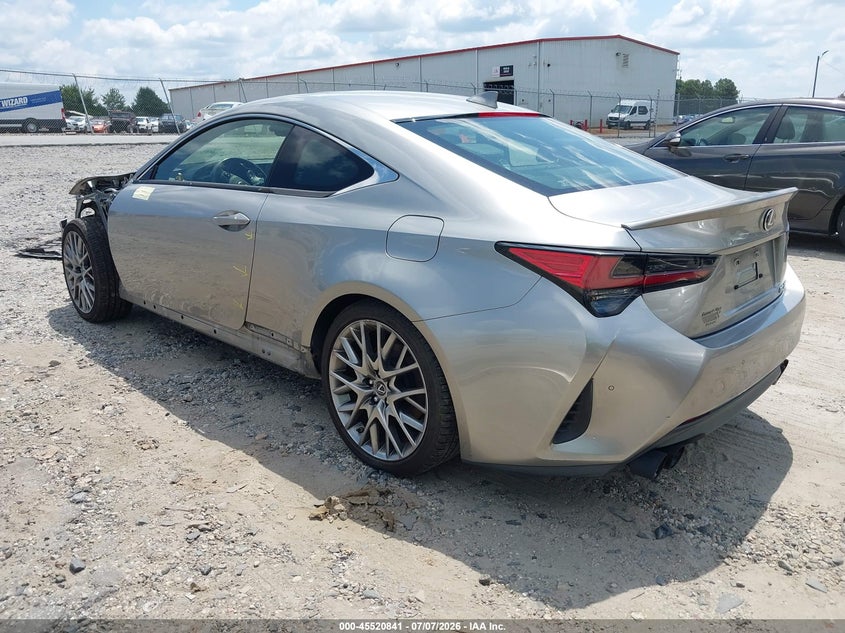 2019 Lexus Rc VIN JTHHZ5BCXK5020032 IAAI salvage auction — FRONT END, Salvage Title, sold $7,850 on 2026-08-13 (photo 3)