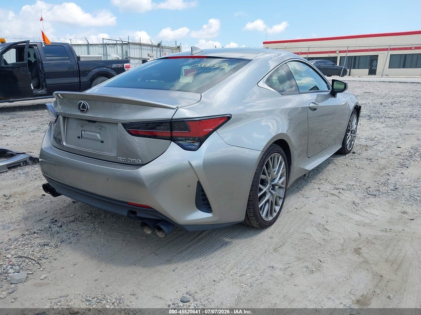 2019 Lexus Rc VIN JTHHZ5BCXK5020032 IAAI salvage auction — FRONT END, Salvage Title, sold $7,850 on 2026-08-13 (photo 4)
