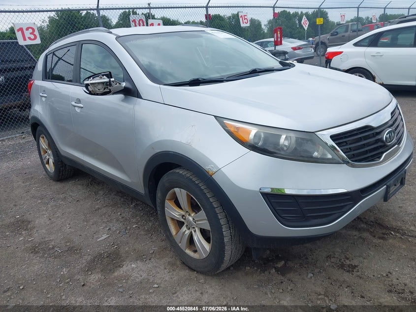 2011 Kia Sportage VIN KNDPB3A27B7027118 IAAI salvage auction — NORMAL WEAR, Clear (New York), sold $425 on 2026-07-16 (photo 1)