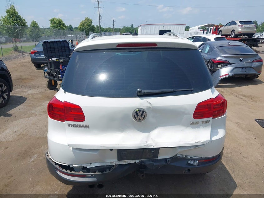2013 Volkswagen Tiguan VIN WVGAV3AX7DW563015 IAAI salvage auction — REAR END, Clear (Virginia), sold $1,150 on 2026-08-11 (photo 6)