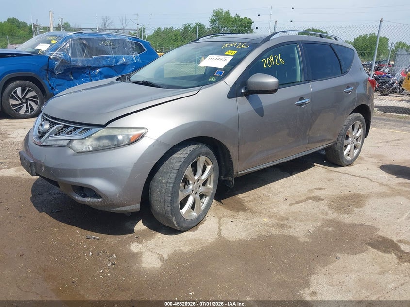 2012 Nissan Murano VIN JN8AZ1MW0CW221568 IAAI salvage auction — RIGHT FRONT, Clear (Wisconsin), sold $750 on 2026-07-16 (photo 2)
