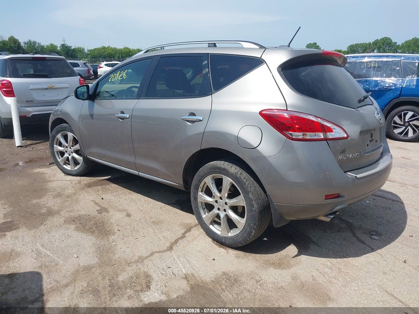 2012 Nissan Murano VIN JN8AZ1MW0CW221568 IAAI salvage auction — RIGHT FRONT, Clear (Wisconsin), sold $750 on 2026-07-16 (photo 3)