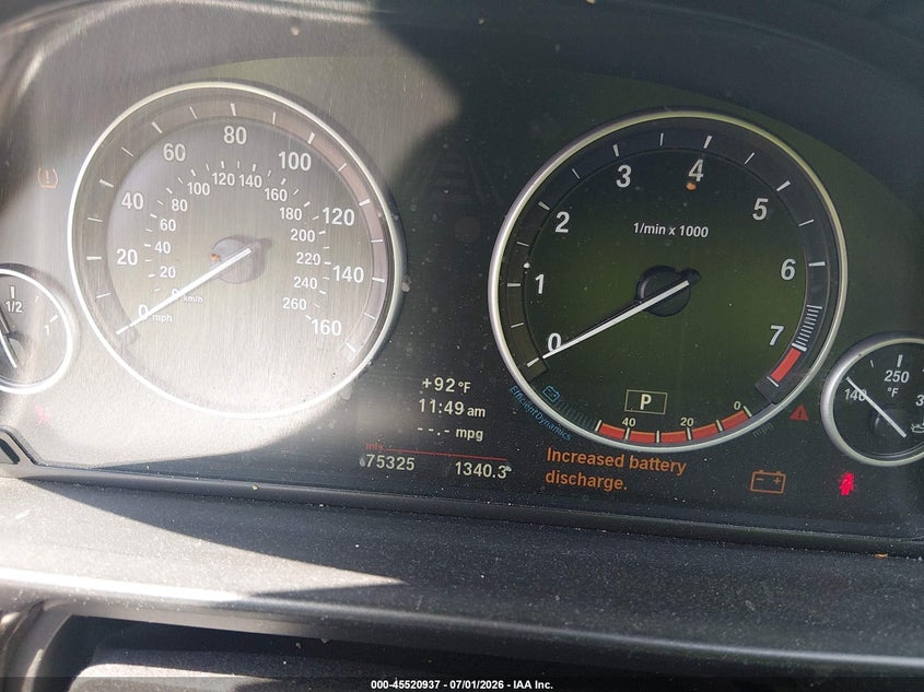 2012 BMW 5er VIN WBAFU7C55CDU63079 IAAI salvage auction — SIDE, Clear (New Jersey), sold $900 on 2026-07-27 (photo 7)