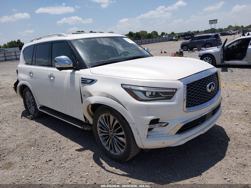 2019 Infiniti Qx80 VIN JN8AZ2NF5K9687420 IAAI salvage auction — UNDERCARRIAGE, Salvage Title, sold $6,500 on 2026-07-29 (photo 1)