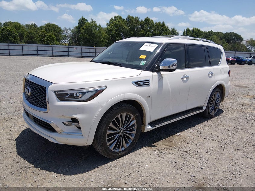 2019 Infiniti Qx80 VIN JN8AZ2NF5K9687420 IAAI salvage auction — UNDERCARRIAGE, Salvage Title, sold $6,500 on 2026-07-29 (photo 2)