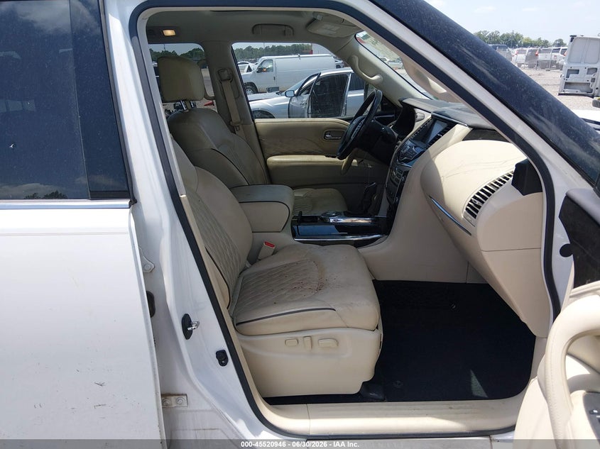 2019 Infiniti Qx80 VIN JN8AZ2NF5K9687420 IAAI salvage auction — UNDERCARRIAGE, Salvage Title, sold $6,500 on 2026-07-29 (photo 5)