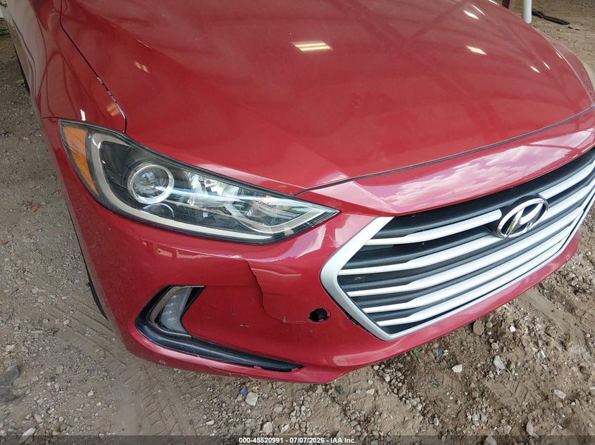 2017 Hyundai Elantra VIN KMHD84LF8HU144011 IAAI salvage auction — FRONT END, Salvage Title, sold $1,000 on 2026-07-24 (photo 6)