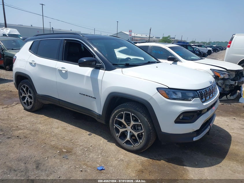 2024 Jeep Compass VIN 3C4NJDCN5RT111788 IAAI salvage auction — FRONT END, Clear (New York), sold $11,250 on 2026-07-23 (photo 1)