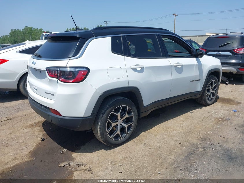 2024 Jeep Compass VIN 3C4NJDCN5RT111788 IAAI salvage auction — FRONT END, Clear (New York), sold $11,250 on 2026-07-30 (photo 4)
