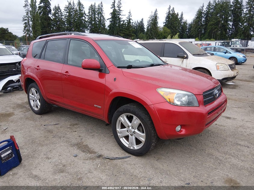 2008 Toyota Rav4 VIN JTMBD32V186087777 IAAI salvage auction — LEFT REAR, Bill Of Sale (Washington), sold $1,900 on 2026-07-15 (photo 1)