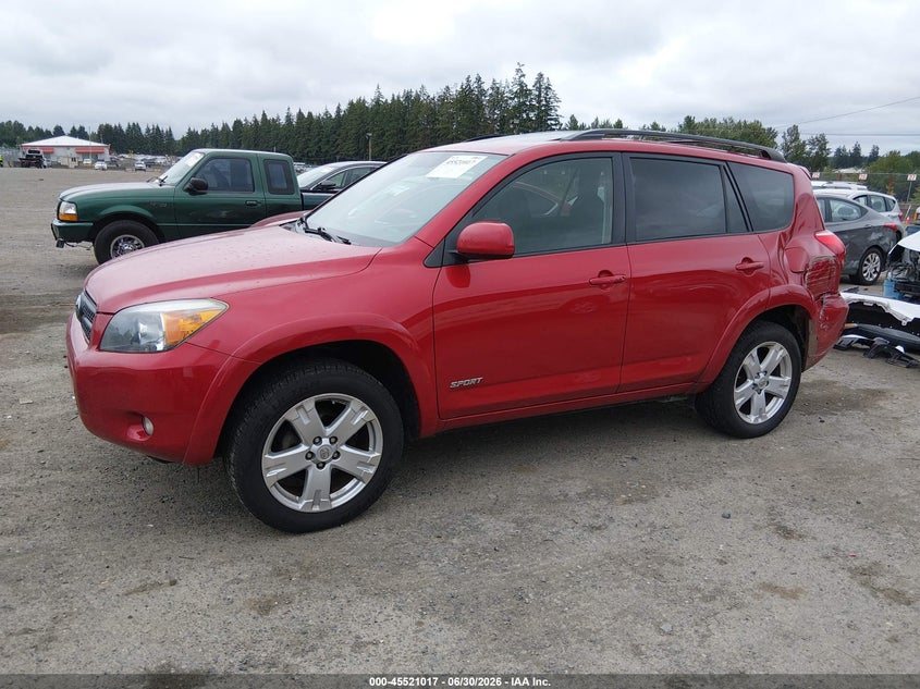 2008 Toyota Rav4 VIN JTMBD32V186087777 IAAI salvage auction — LEFT REAR, Bill Of Sale (Washington), sold $1,900 on 2026-07-15 (photo 2)