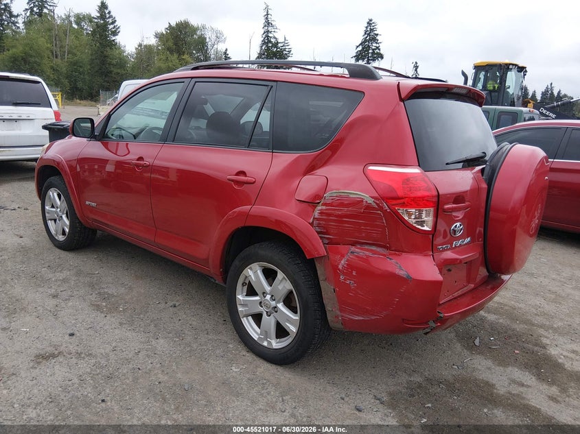 2008 Toyota Rav4 VIN JTMBD32V186087777 IAAI salvage auction — LEFT REAR, Bill Of Sale (Washington), sold $1,900 on 2026-07-15 (photo 3)
