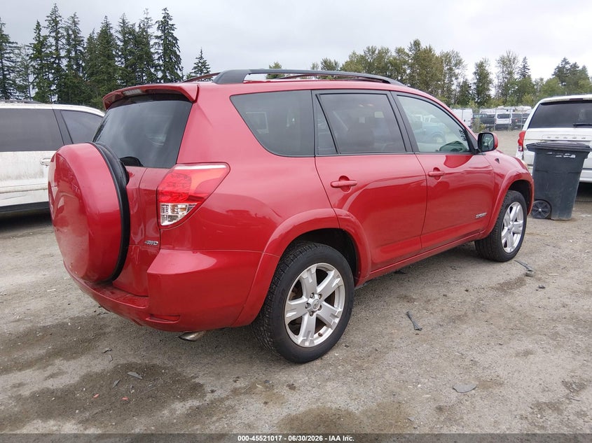 2008 Toyota Rav4 VIN JTMBD32V186087777 IAAI salvage auction — LEFT REAR, Bill Of Sale (Washington), sold $1,900 on 2026-07-15 (photo 4)