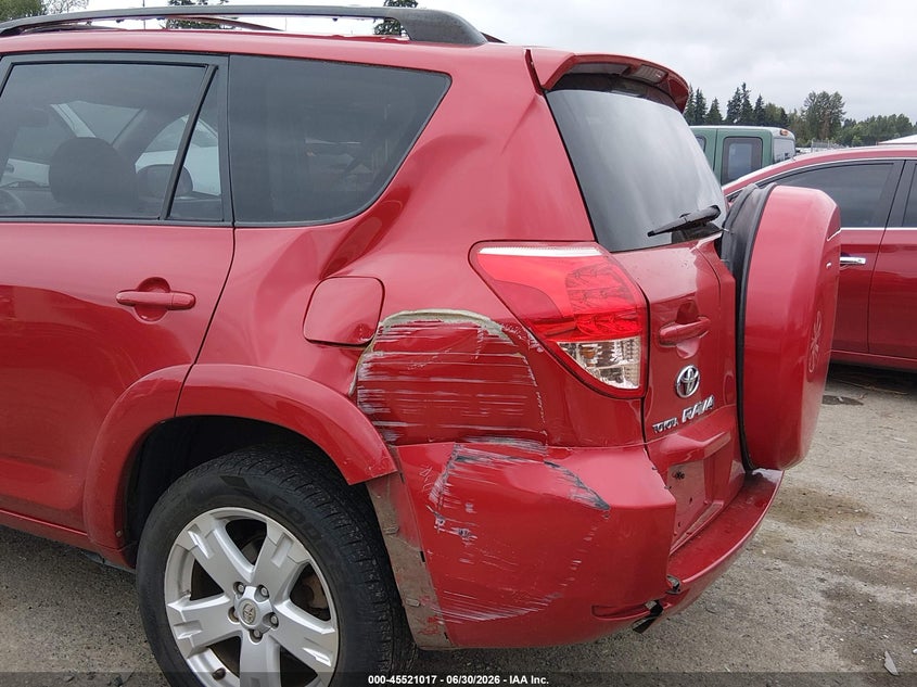 2008 Toyota Rav4 VIN JTMBD32V186087777 IAAI salvage auction — LEFT REAR, Bill Of Sale (Washington), sold $1,900 on 2026-07-15 (photo 6)