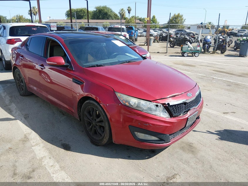 2012 Kia Optima VIN 5XXGN4A72CG039789 IAAI salvage auction — NORMAL WEAR, Salvage Title - Dealer (California), sold $825 on 2026-07-21 (photo 1)