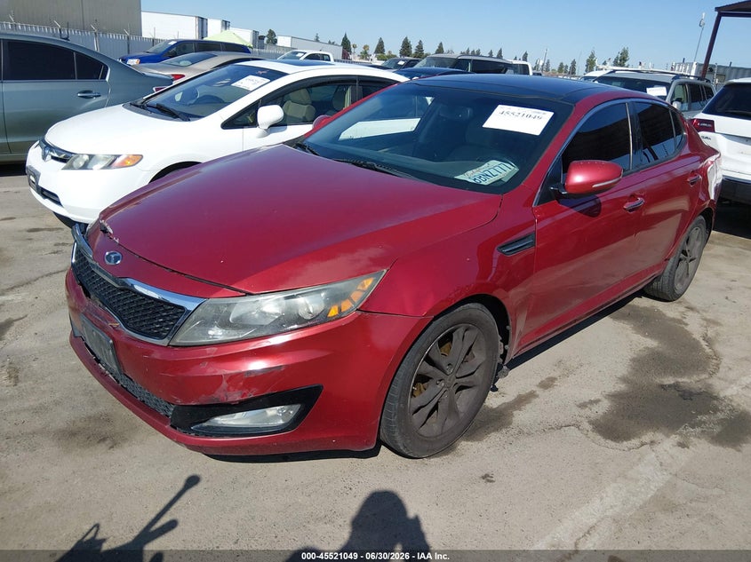 2012 Kia Optima VIN 5XXGN4A72CG039789 IAAI salvage auction — NORMAL WEAR, Salvage Title - Dealer (California), sold $825 on 2026-07-21 (photo 2)