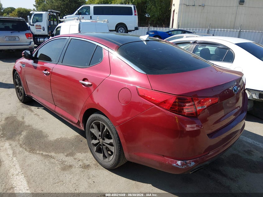 2012 Kia Optima VIN 5XXGN4A72CG039789 IAAI salvage auction — NORMAL WEAR, Salvage Title - Dealer (California), sold $825 on 2026-07-21 (photo 3)