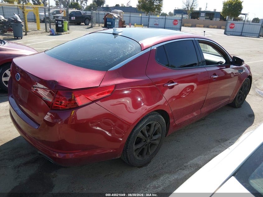 2012 Kia Optima VIN 5XXGN4A72CG039789 IAAI salvage auction — NORMAL WEAR, Salvage Title - Dealer (California), sold $825 on 2026-07-21 (photo 4)