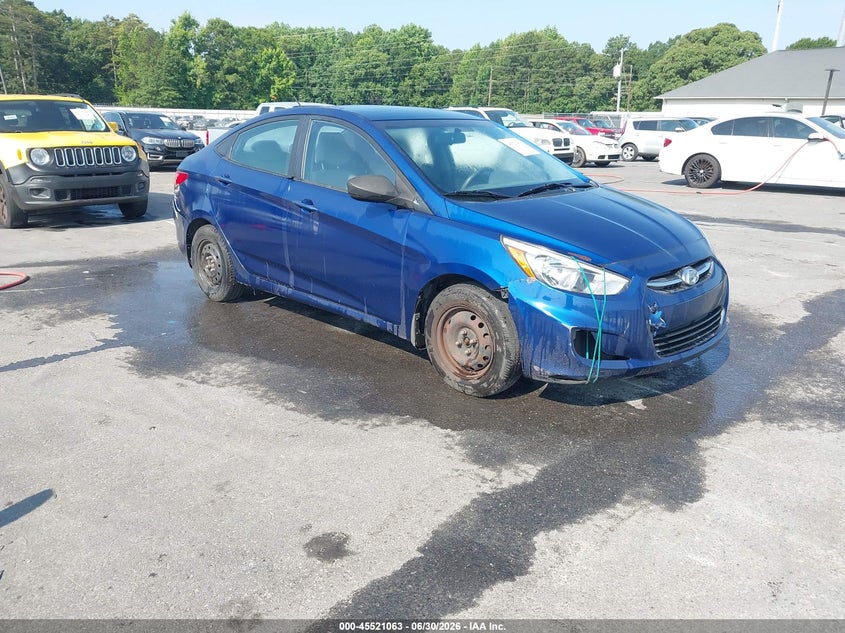 2015 Hyundai Accent VIN KMHCT4AE6FU921772 IAAI salvage auction — NORMAL WEAR, Clear (Georgia), sold $325 on 2026-07-29 (photo 1)