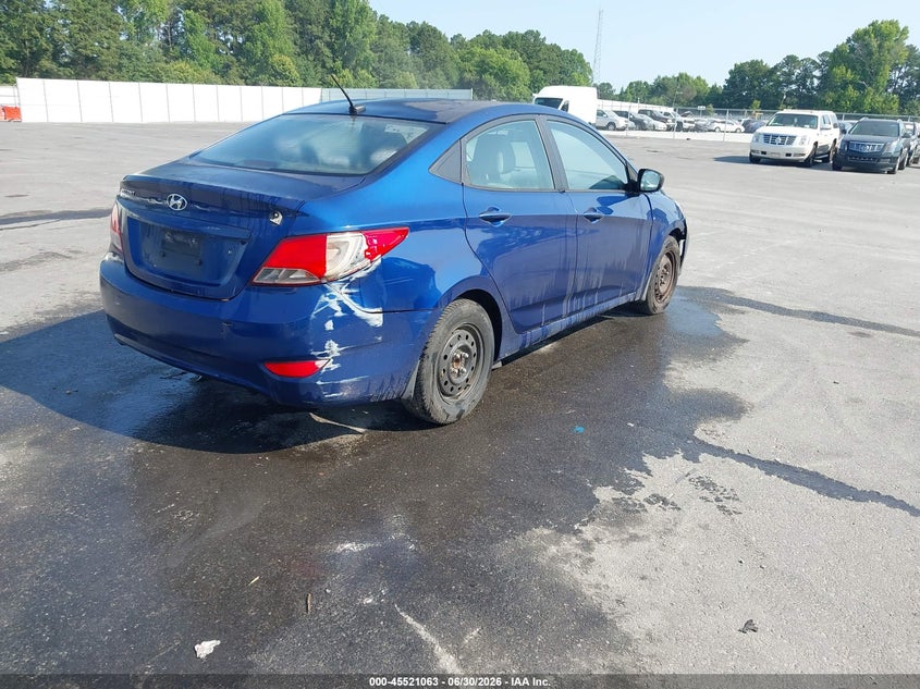 2015 Hyundai Accent VIN KMHCT4AE6FU921772 IAAI salvage auction — NORMAL WEAR, Clear (Georgia), sold $325 on 2026-07-29 (photo 4)
