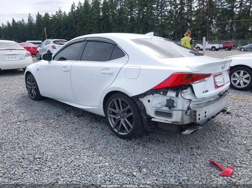 2017 Lexus Is VIN JTHCM1D20H5023925 IAAI salvage auction — REAR END, Salvage Title, sold $11,600 on 2026-07-23 (photo 3)